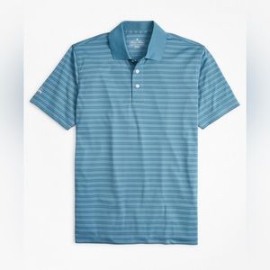 Brooks Brothers Blue Striped Polo Shirt